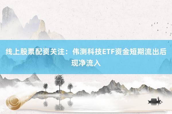 线上股票配资关注：伟测科技ETF资金短期流出后现净流入